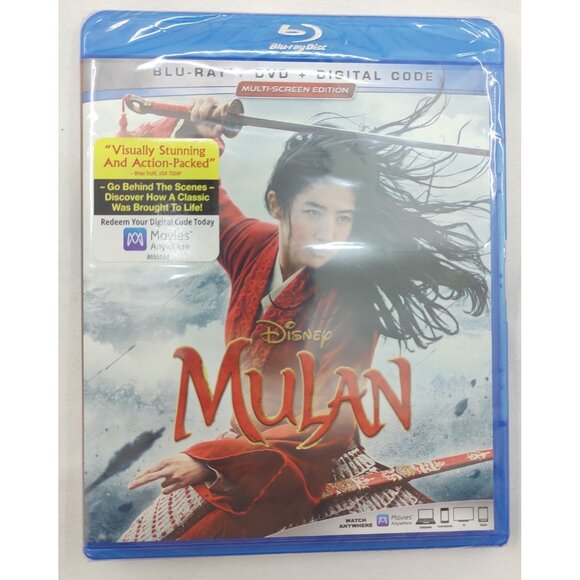 Disney's Mulan (2020) Blu-ray/DVD/Digital Code Multi-Screen Edition - Picture 1 of 6
